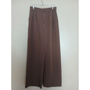 Abercrombie Pants Medium Long Sloane Pleated Wide Leg Trouser Pants Preppy